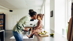 Woman and daughter